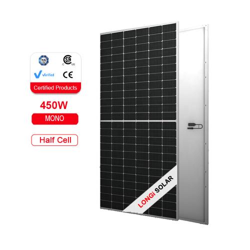 Longi Tier 1 144 Half-Cells Solar Panels Prices 440W 450W Mono Pv Modules Suppliers
